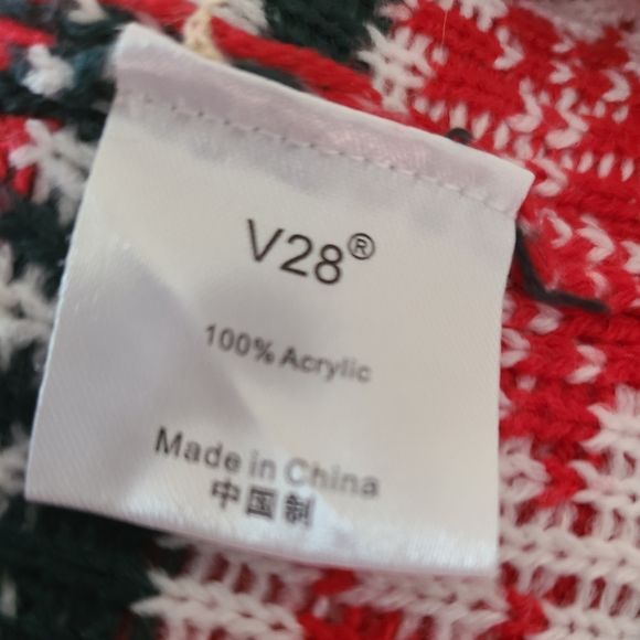 🐧Penguin & Reindeer "Ugly Sweater" Holiday Sweater Size Medium - Picture 5 of 6